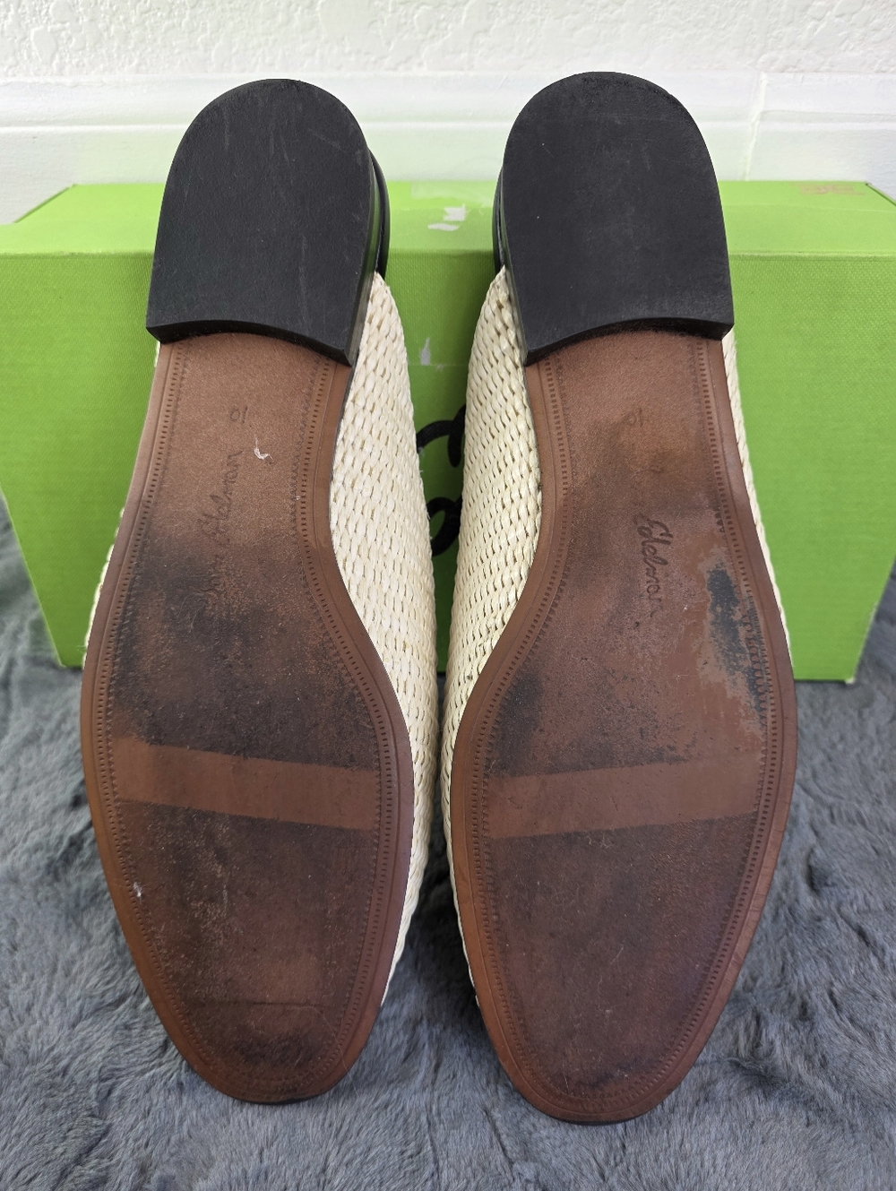 Sam Edelman Linnie, Linen Rafia Mules Size 10 - Picture 13 of 16